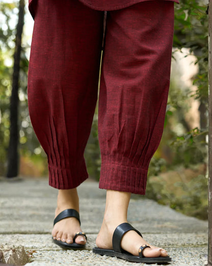 Sunday Paper Co-ord Set in Easy Blue n Red