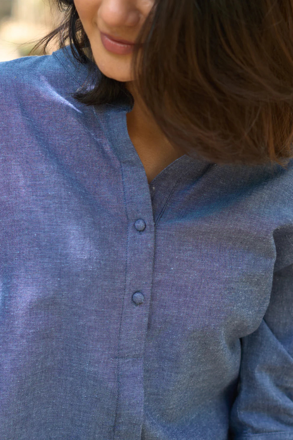 Sunday Paper Co-ord Set in Easy Blue n Red