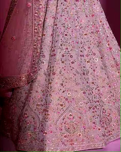 Floral Pattern Lehenga Choli Set