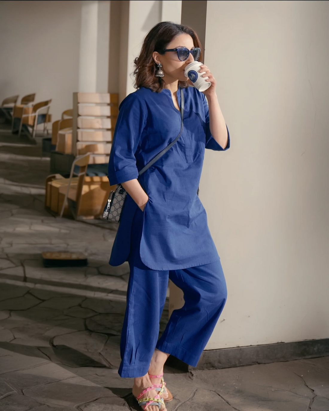 Neha Relaxed Cotton Fit Co-ord Set