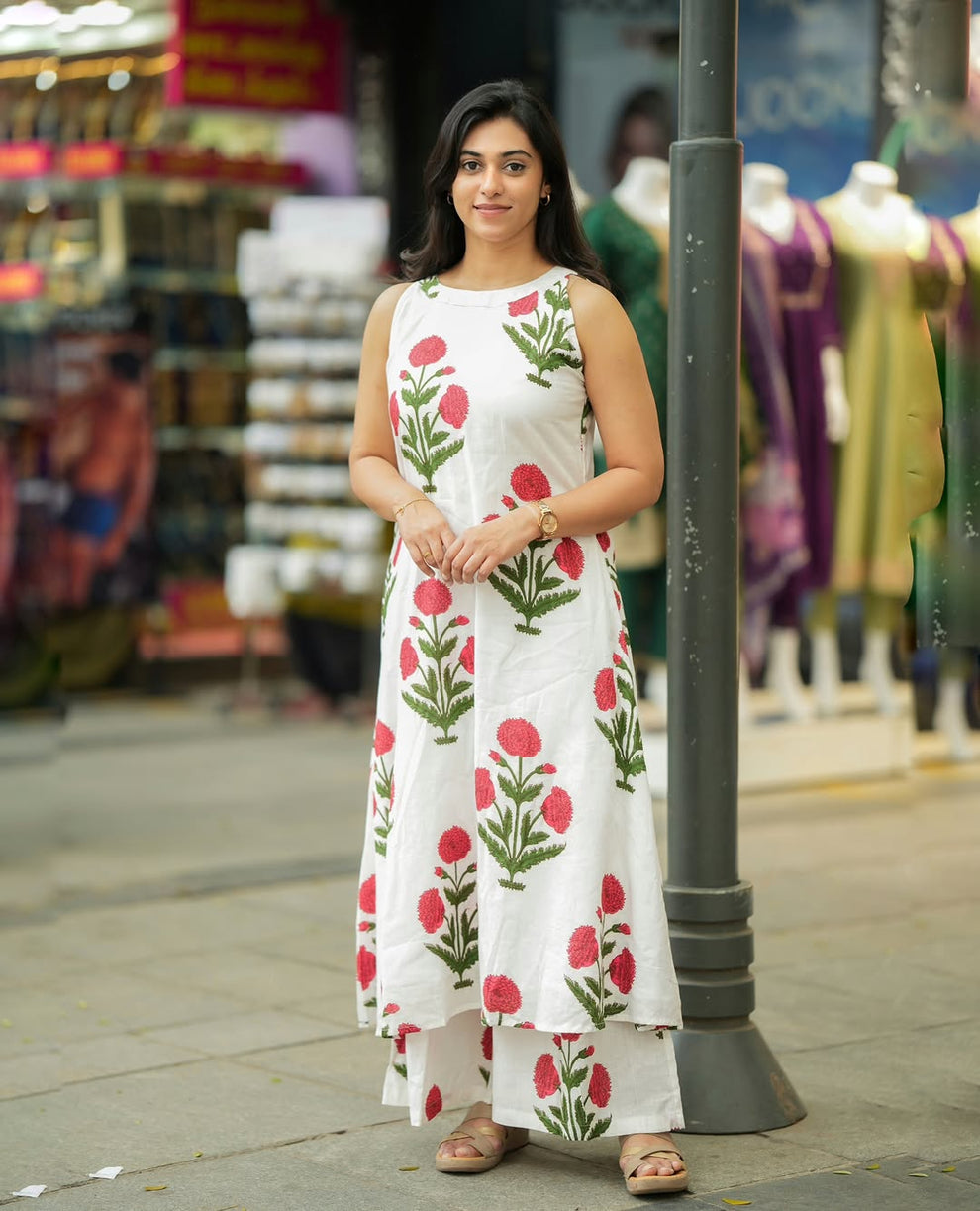 Pink Poppy Cotton Co-ord Set