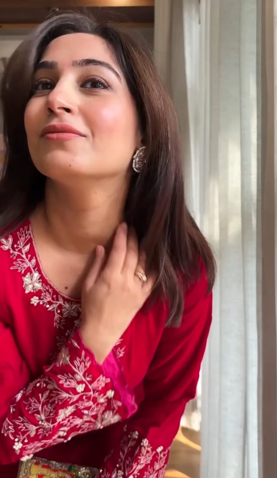 Women Cotton Hand Embroidery Co-ord Set