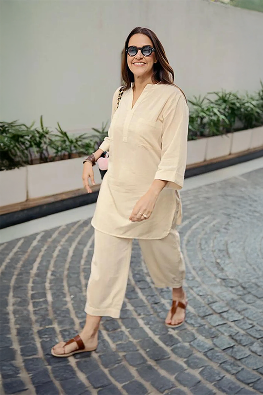 Neha Relaxed Cotton Fit Co-ord Set