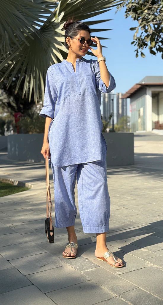 Neha Relaxed Cotton Fit Co-ord Set