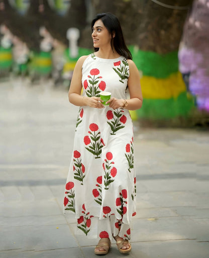 Pink Poppy Cotton Co-ord Set